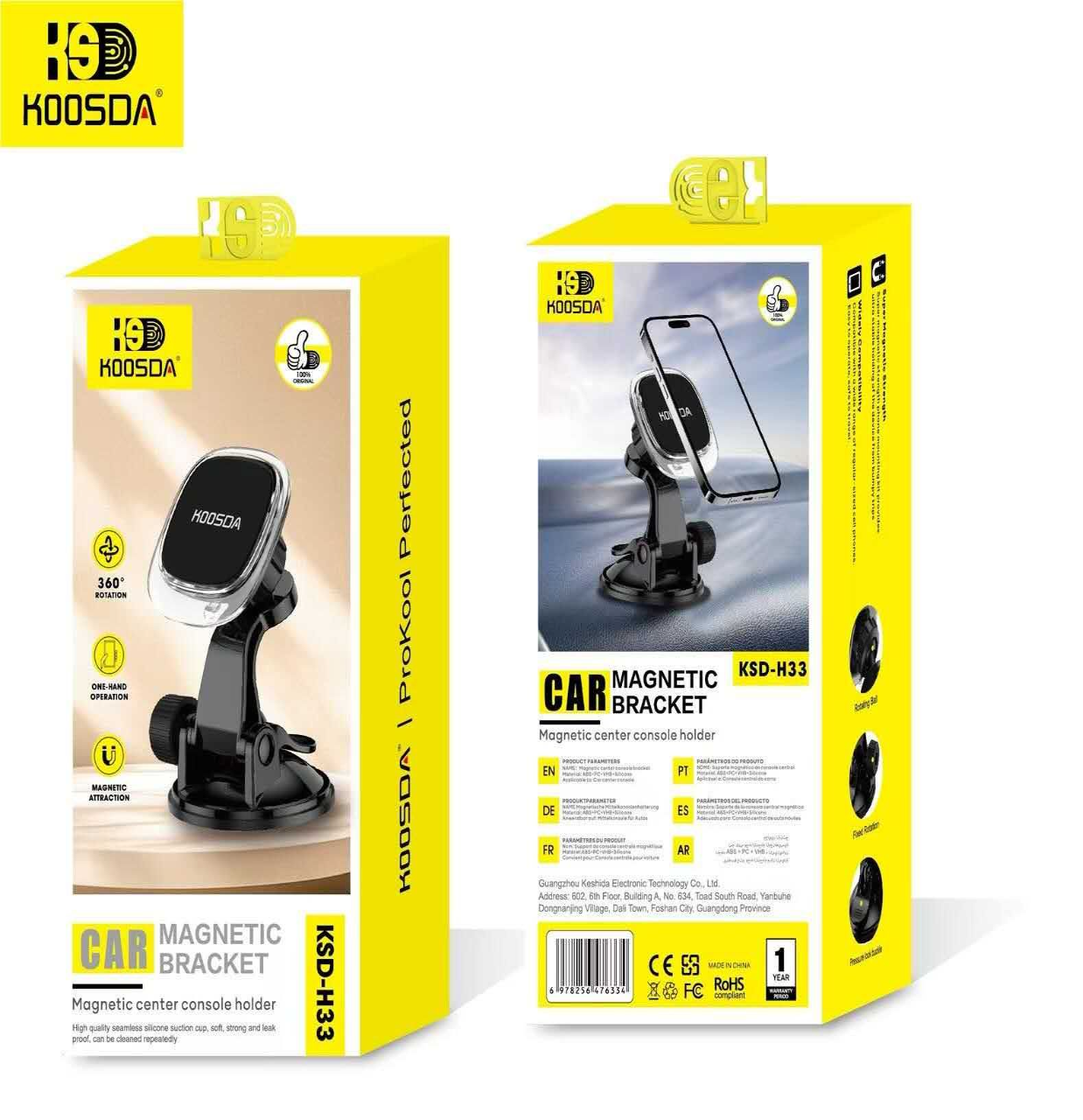 Universal Magnetic Car Phone Holder Mount Suction Cup Magnet Mobile Cellphone Support Stand for Android/ iPhone 13 14 15 Pro Max