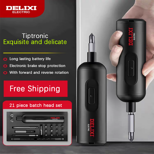 Electric screwdriver household lithium battery rechargeable small screwdriver screwdriver set multifunctional